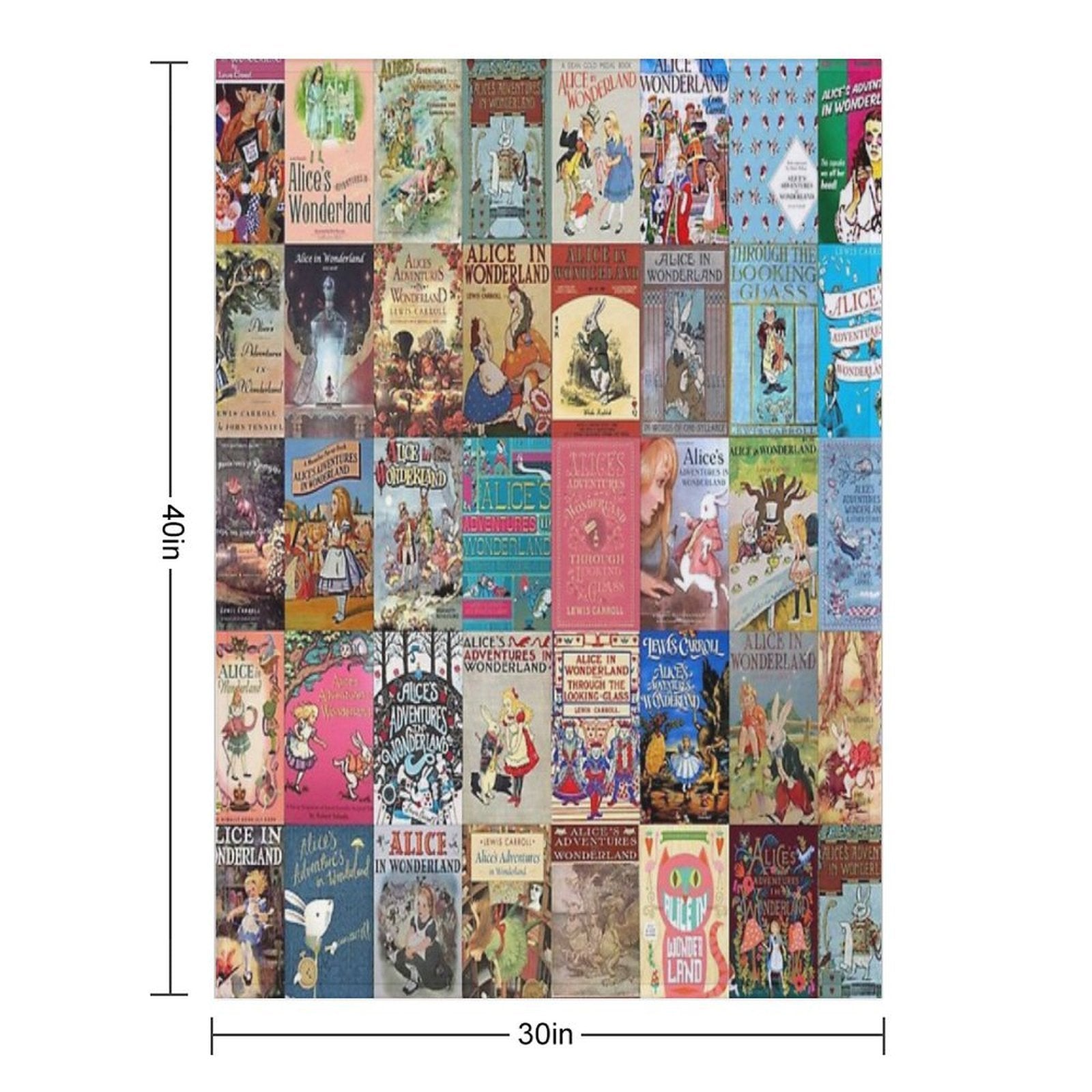 Alice in Wonderland Versatility Throw Blanket