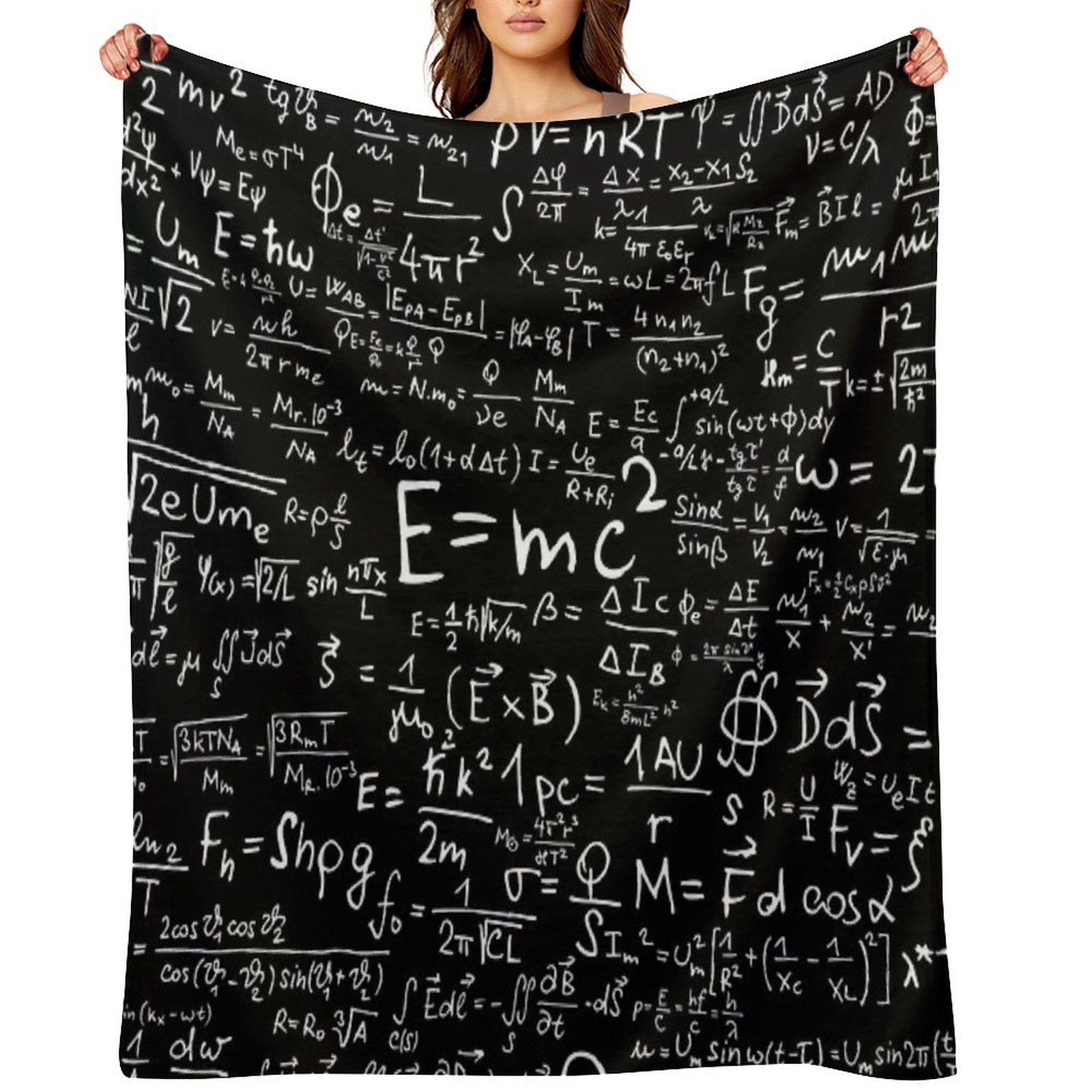 Physics Equations Comfort Throw Blanket