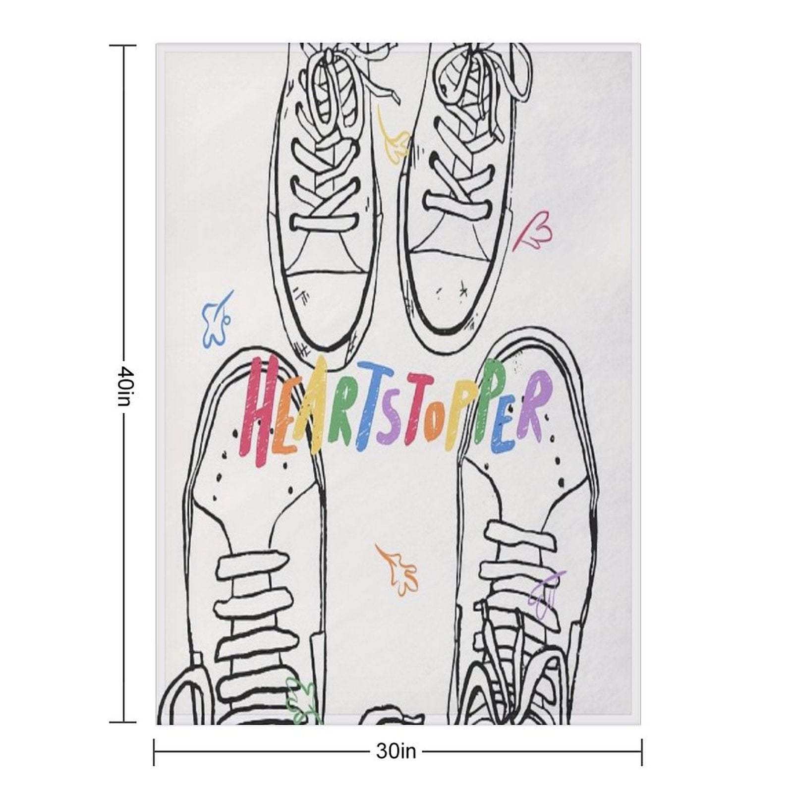 Heartstopper, Nick And Charlie Shoes Shrink-resistant Throw Blanket