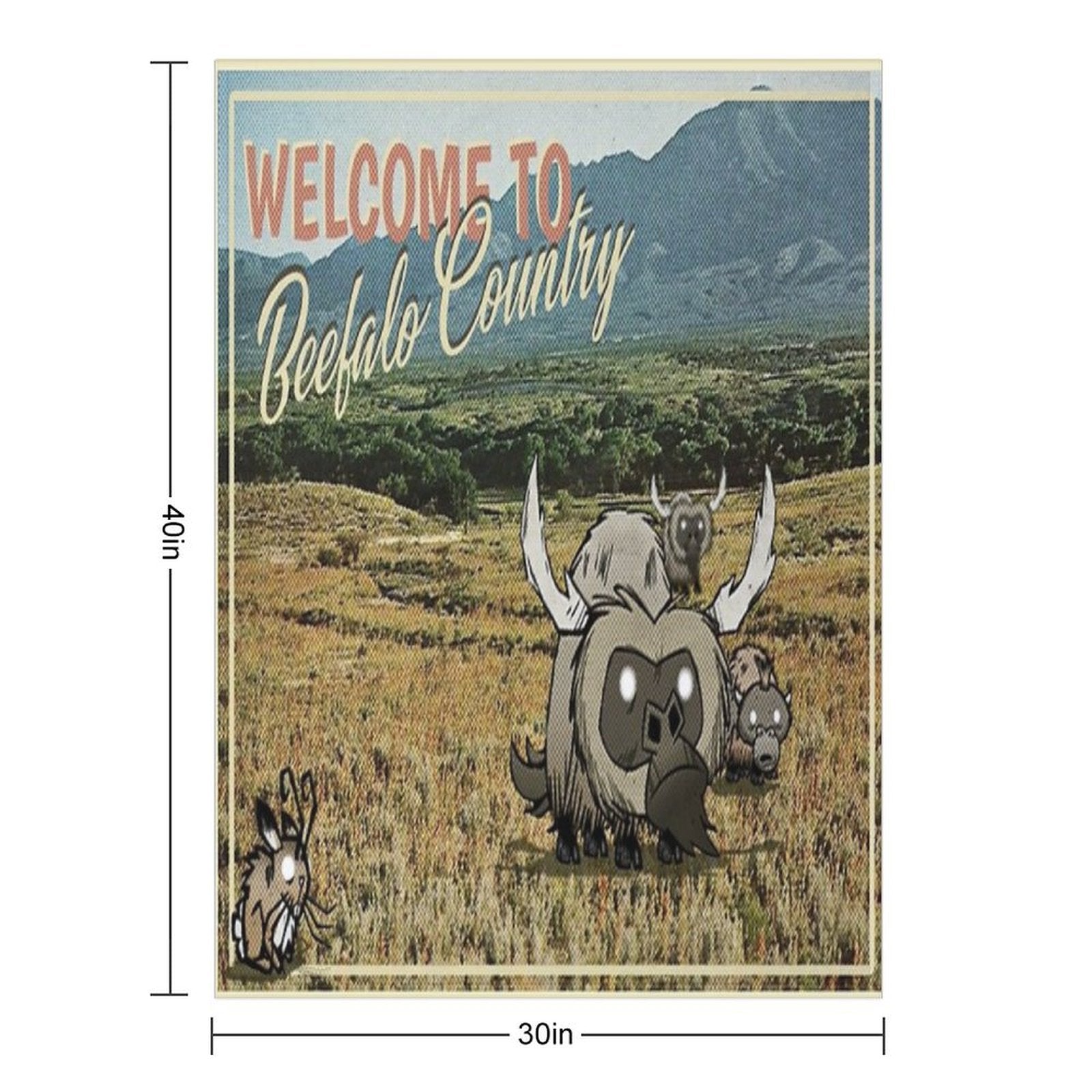 Beefalo Country - Dont Starve Quick-dry Throw Blanket