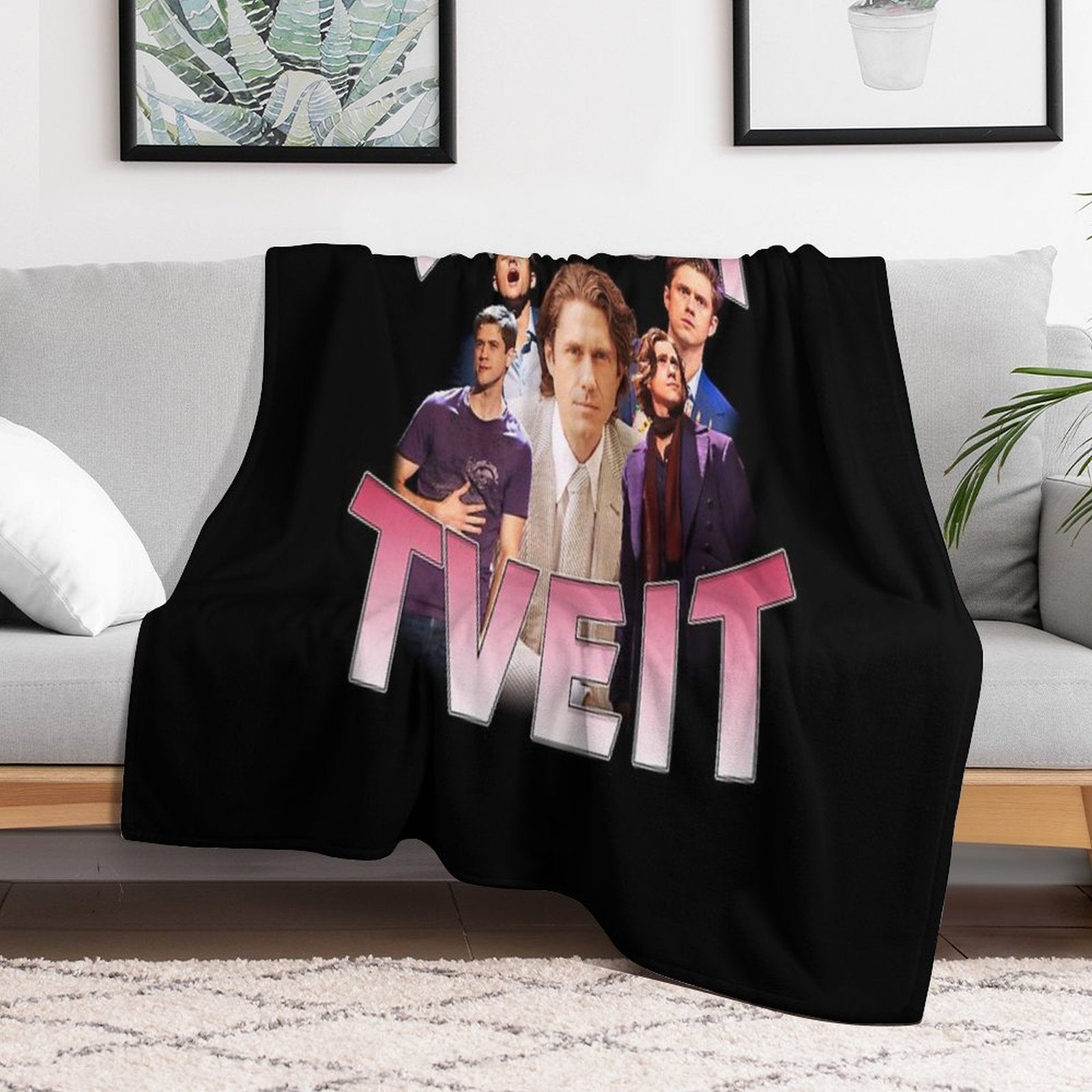 Aaron Tveit Retro Durable Throw Blanket