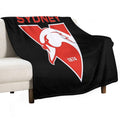 Sydney The Bloods Swans Haughty Swannies-Logo Wrinkle-free Throw Blanket