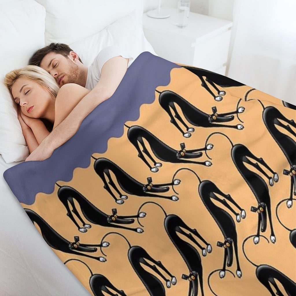Bowdown Pattern Anti-pilling Throw Blanket