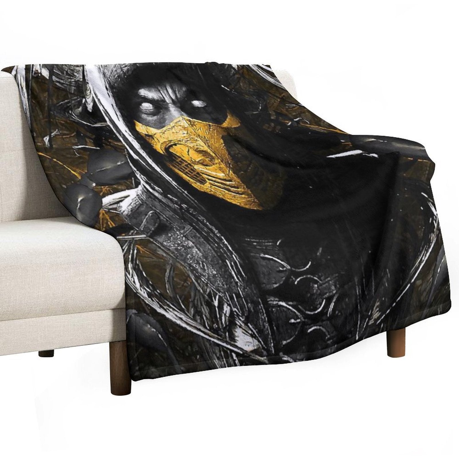 Mortal Kombat X Scorpion Plush Throw Blanket