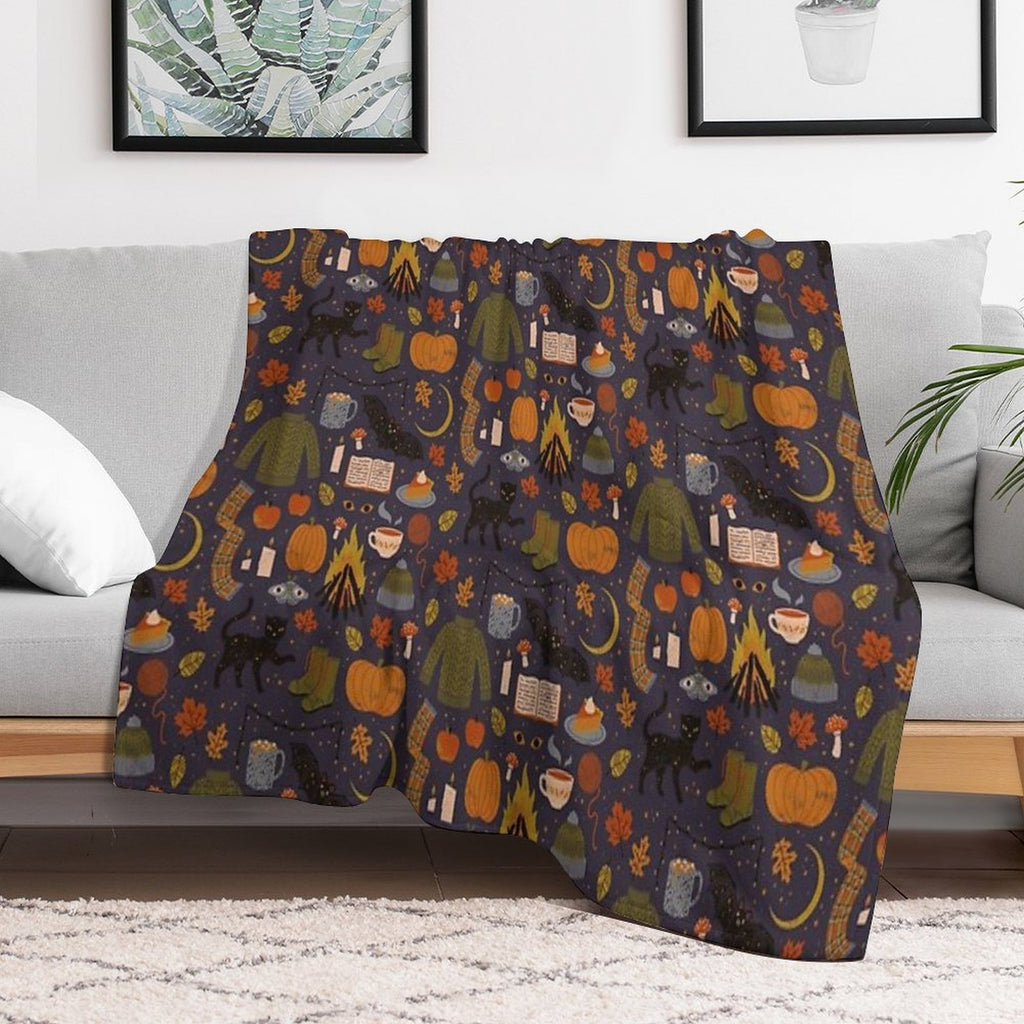Autumn Nights Comfort Throw Blanket