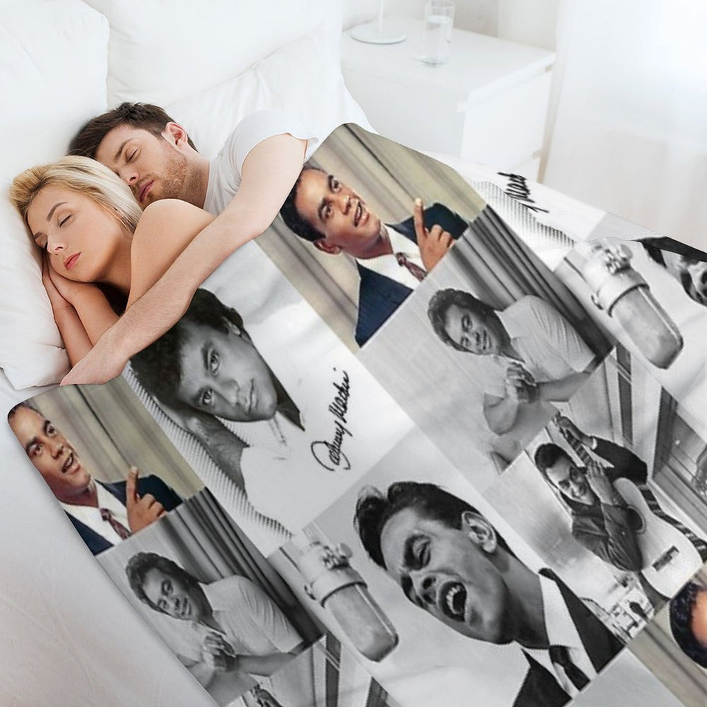 Johnny Mathis Collage Plush Throw Blanket