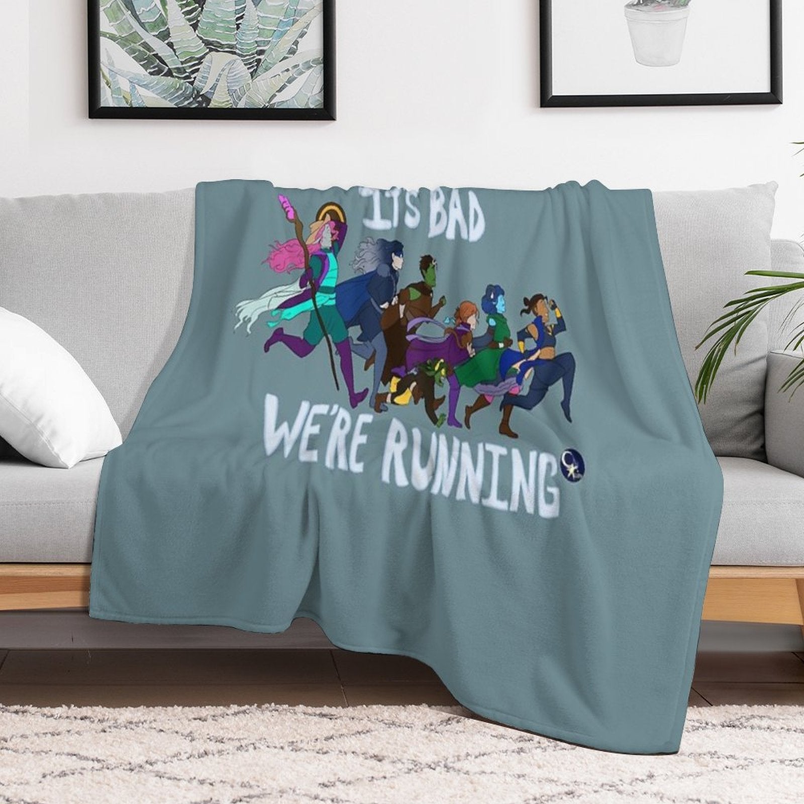 It's Bad, We're Running Lightweight Throw Blanket