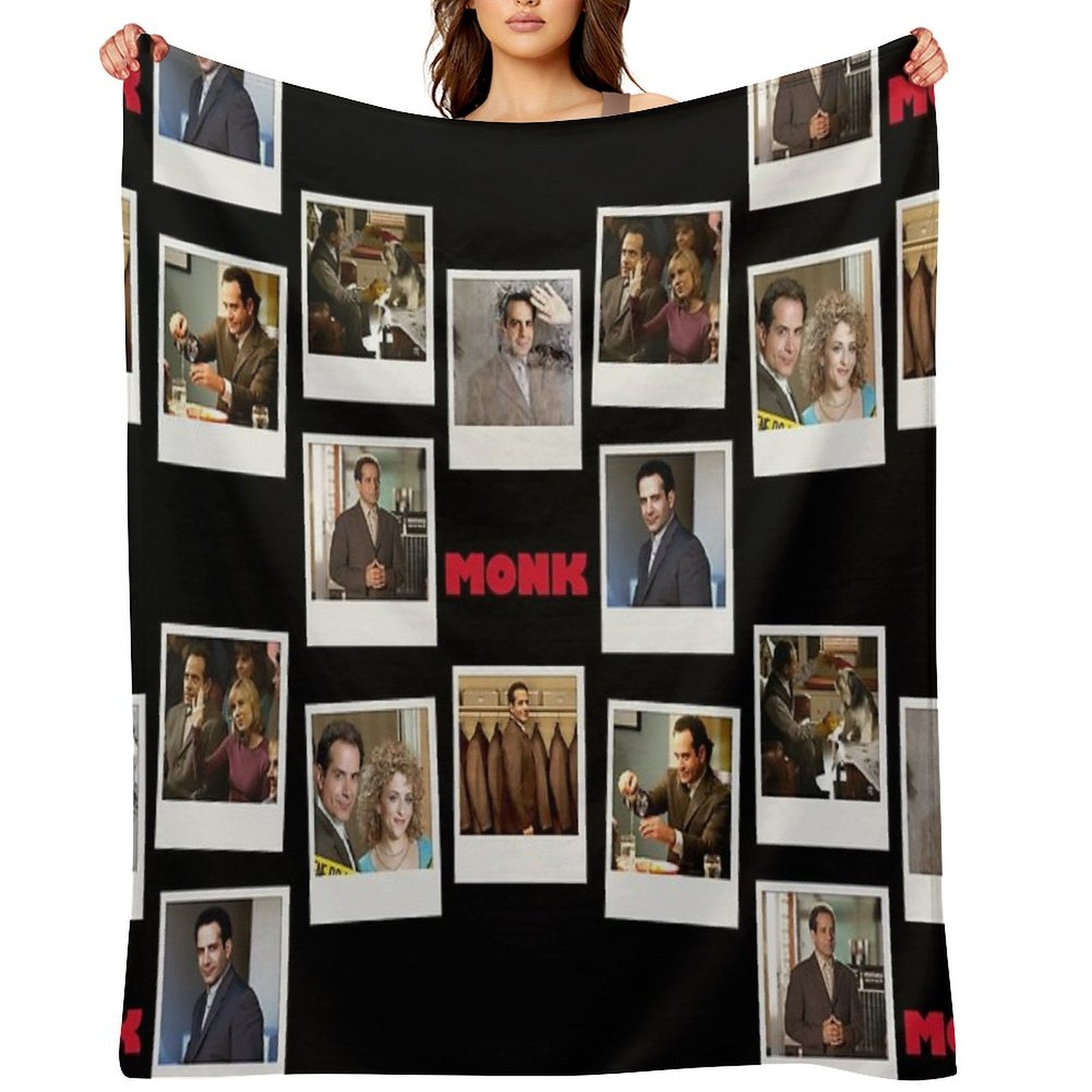 Adrian Monk Fan Collage Inspired by A Brilliant Detective Multi-functional Throw Blanket