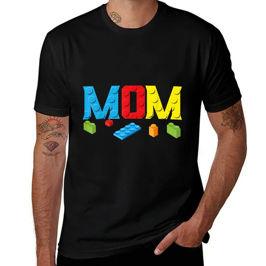 Mom Master Builder Building Bricks Blocks Family Set Parents  Affordable Price T-Shirt