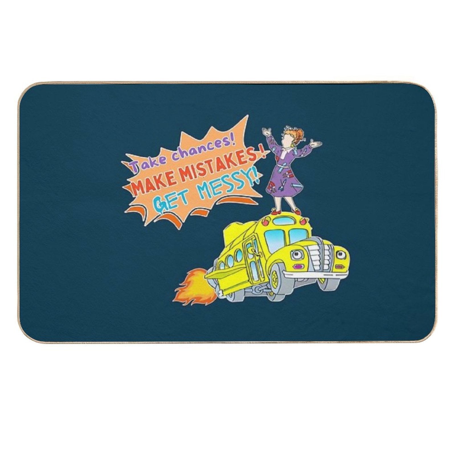 Listen to Miss Frizzle  Toxin-Free Bath Mat