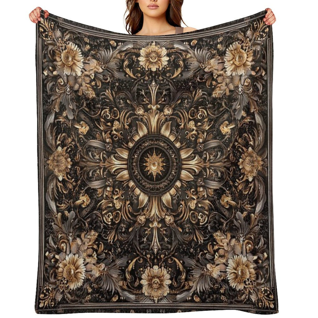 In The Middle of Sustainable Throw Blanket