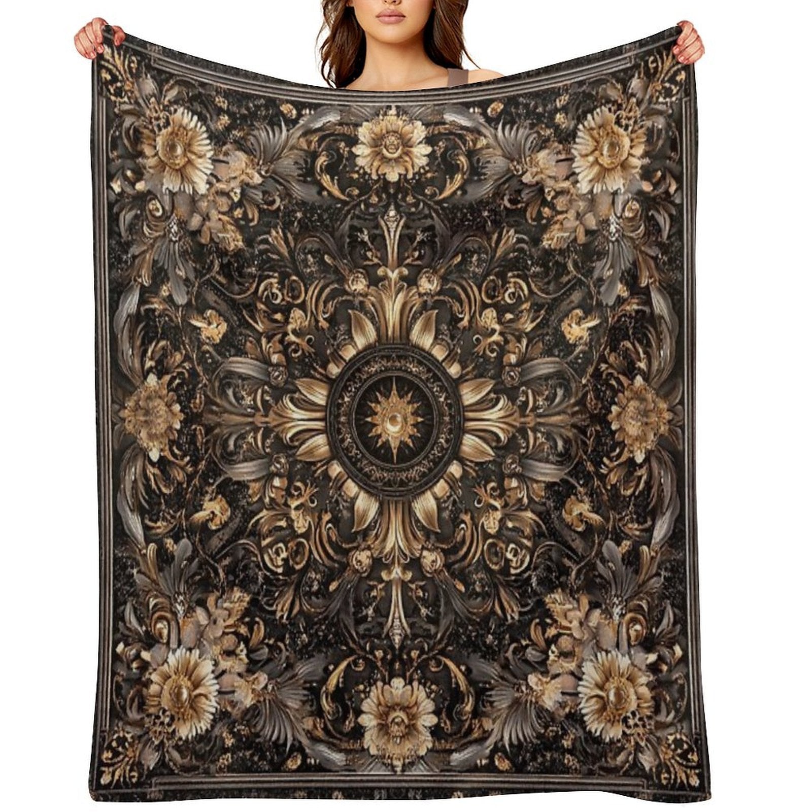 In The Middle of Sustainable Throw Blanket