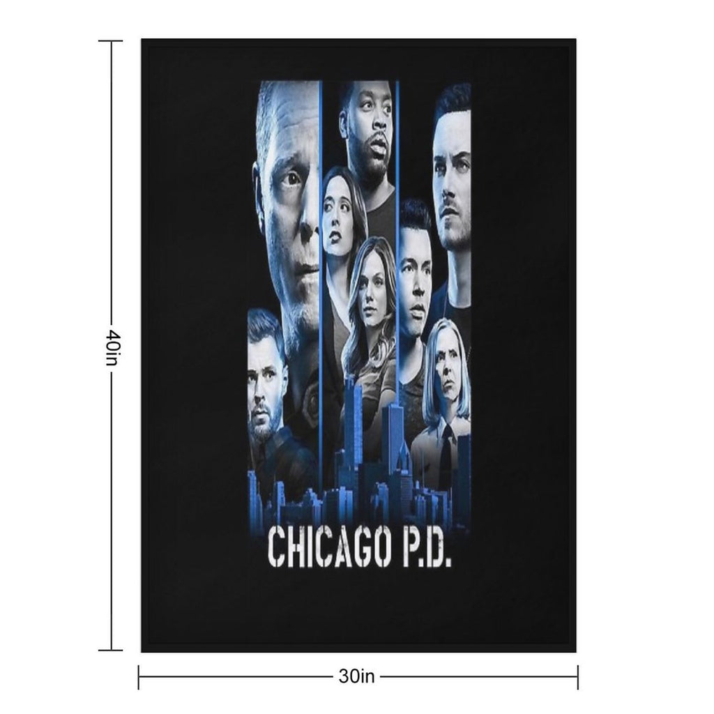Black Graphic Chicago Med.Thank You For The Memories Signatures Lightweight Throw Blanket