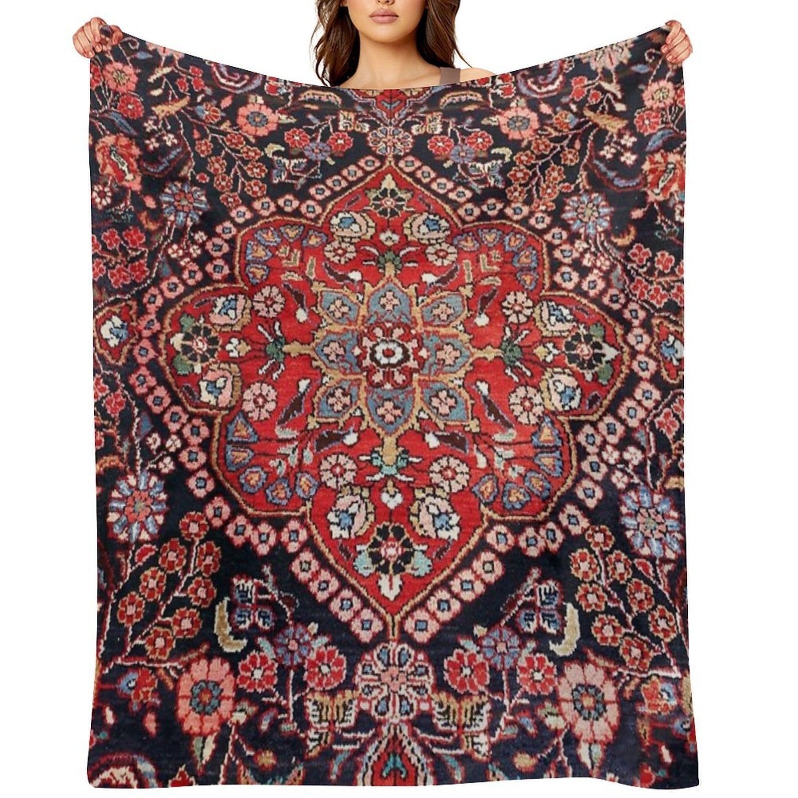 Persian Carpet Shrink-resistant Throw Blanket
