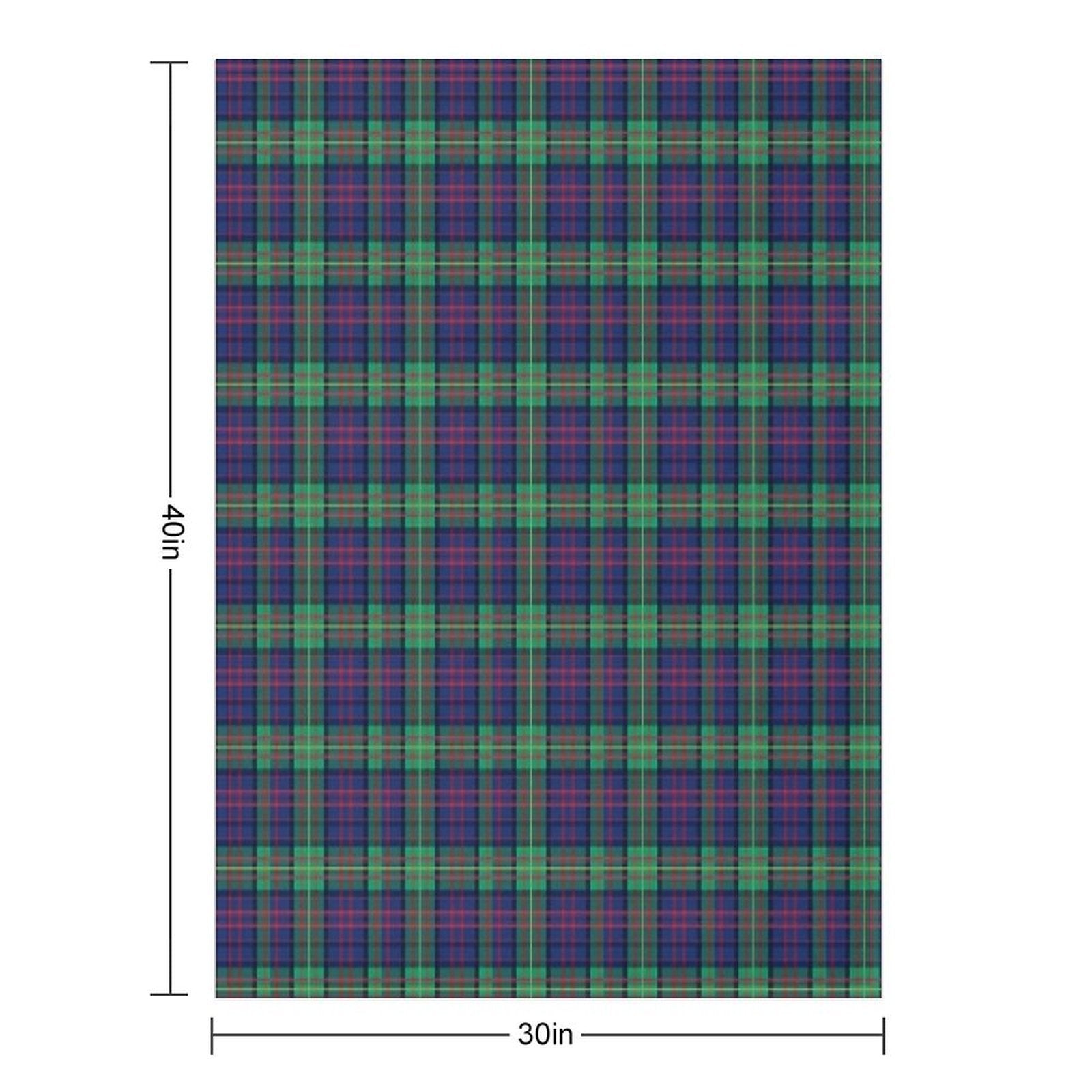 Carnegie Mellon University Tartan Plaid Versatility Throw Blanket