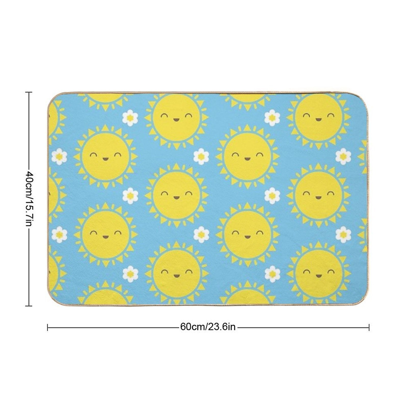 Kawaii Sunny Days  Toxin-Free Bath Mat