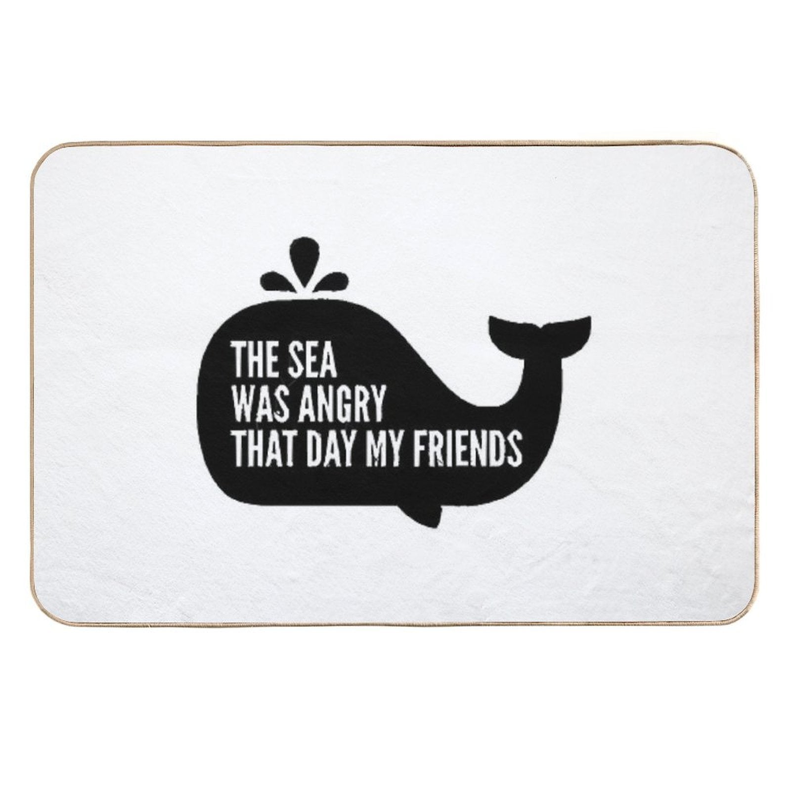 The Sea Was Angry That Day My Friends  Easy To Clean Bath Mat