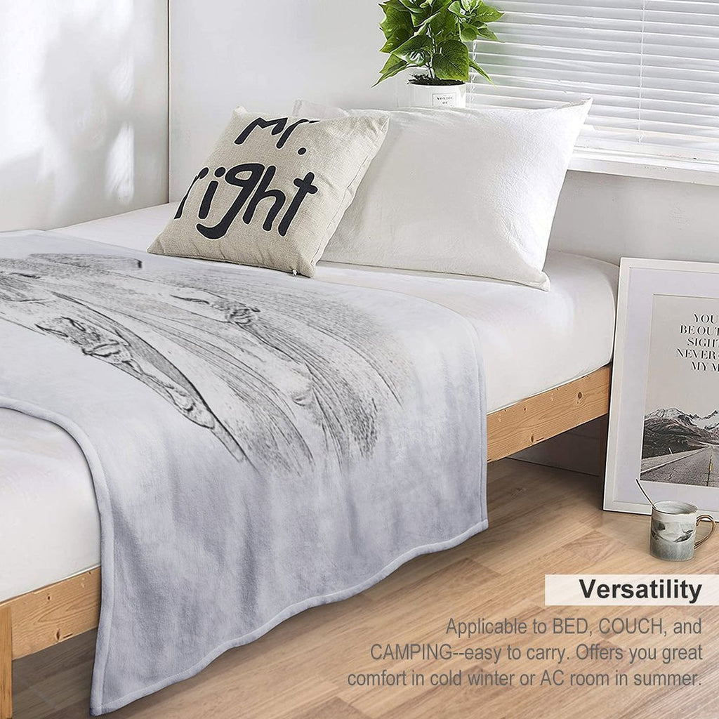 BRAHMAN CALVES, WALL ART Compact Throw Blanket
