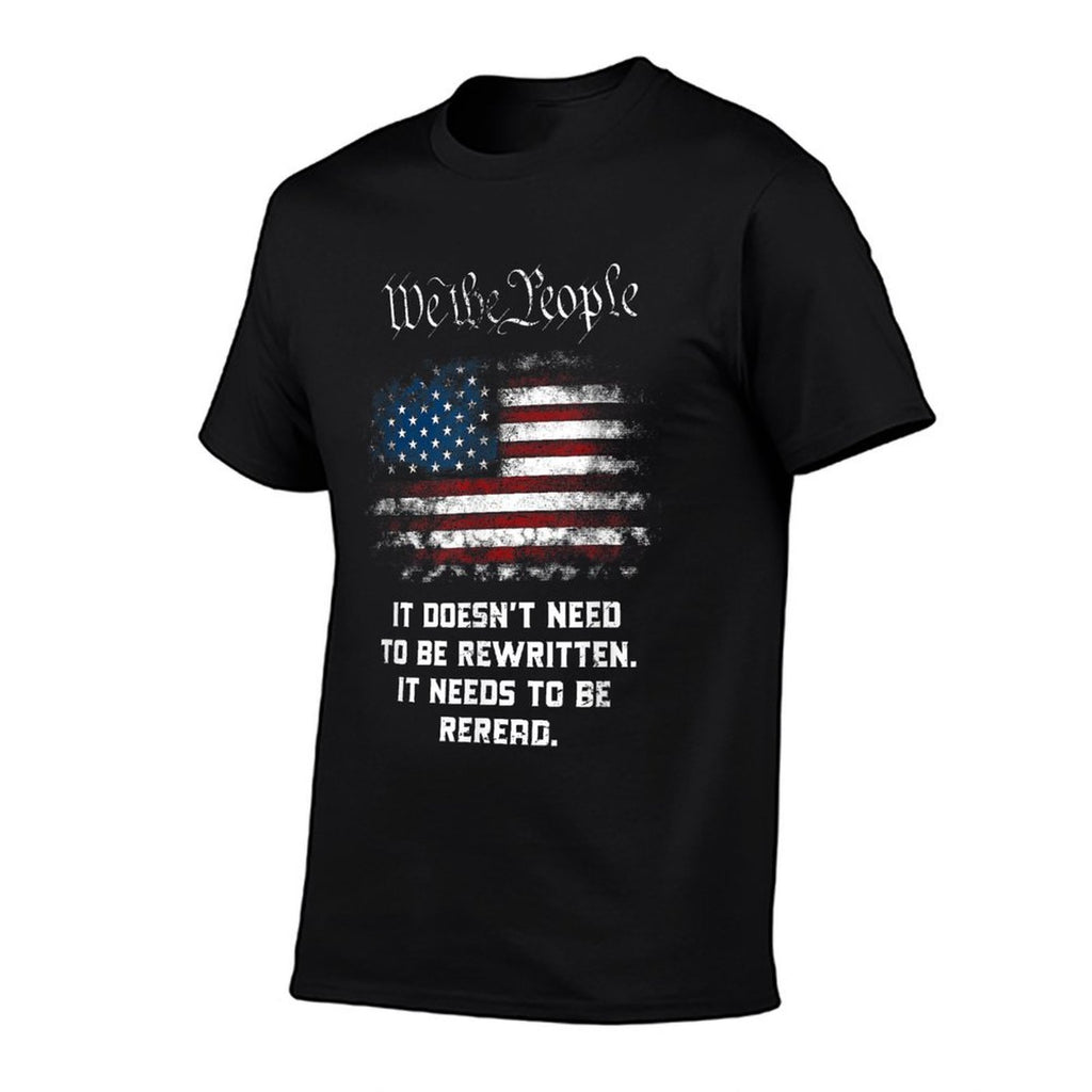 We The People It Doesnt Need To Be Rewritten USA  Slim-fit Cut T-Shirt