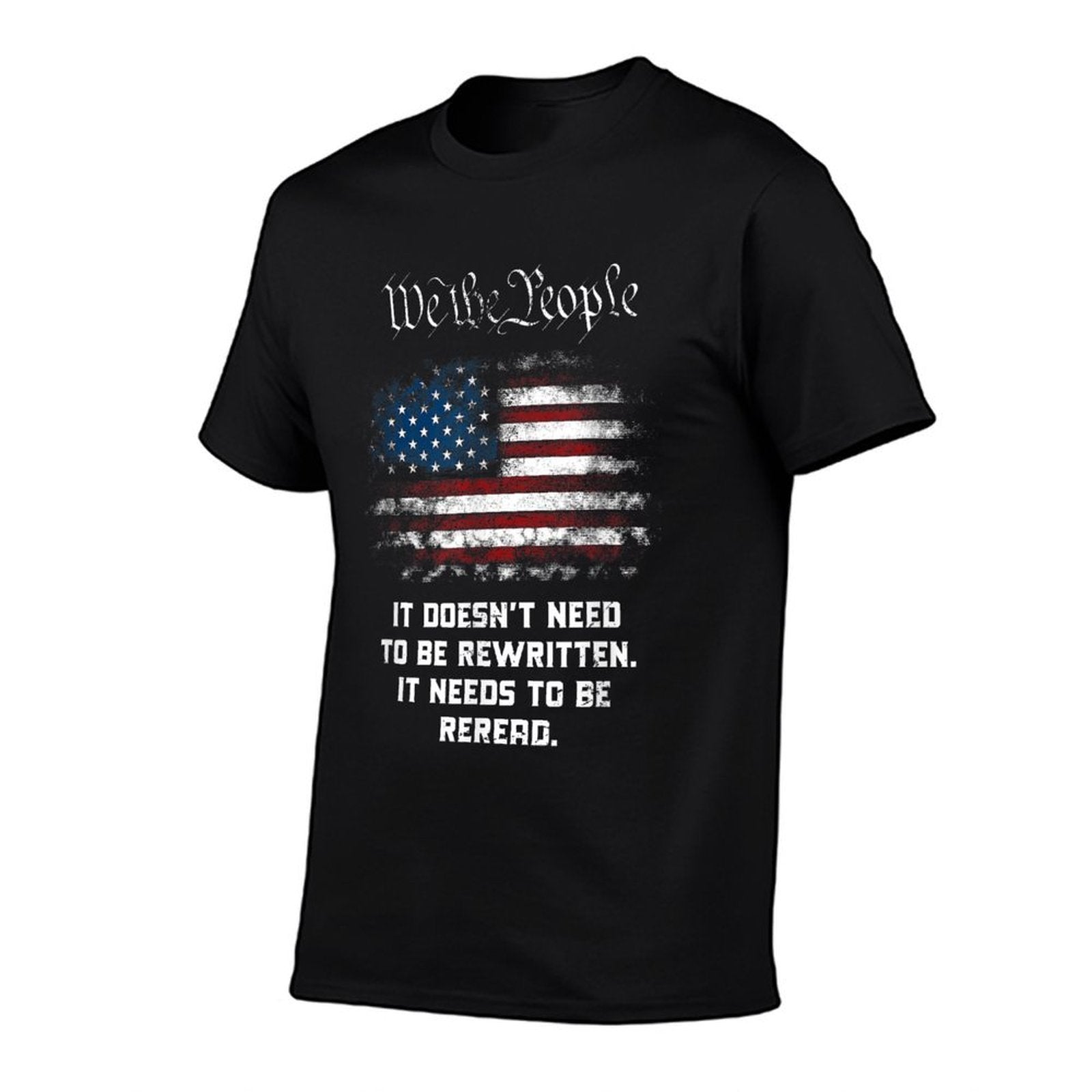 We The People It Doesnt Need To Be Rewritten USA  Slim-fit Cut T-Shirt