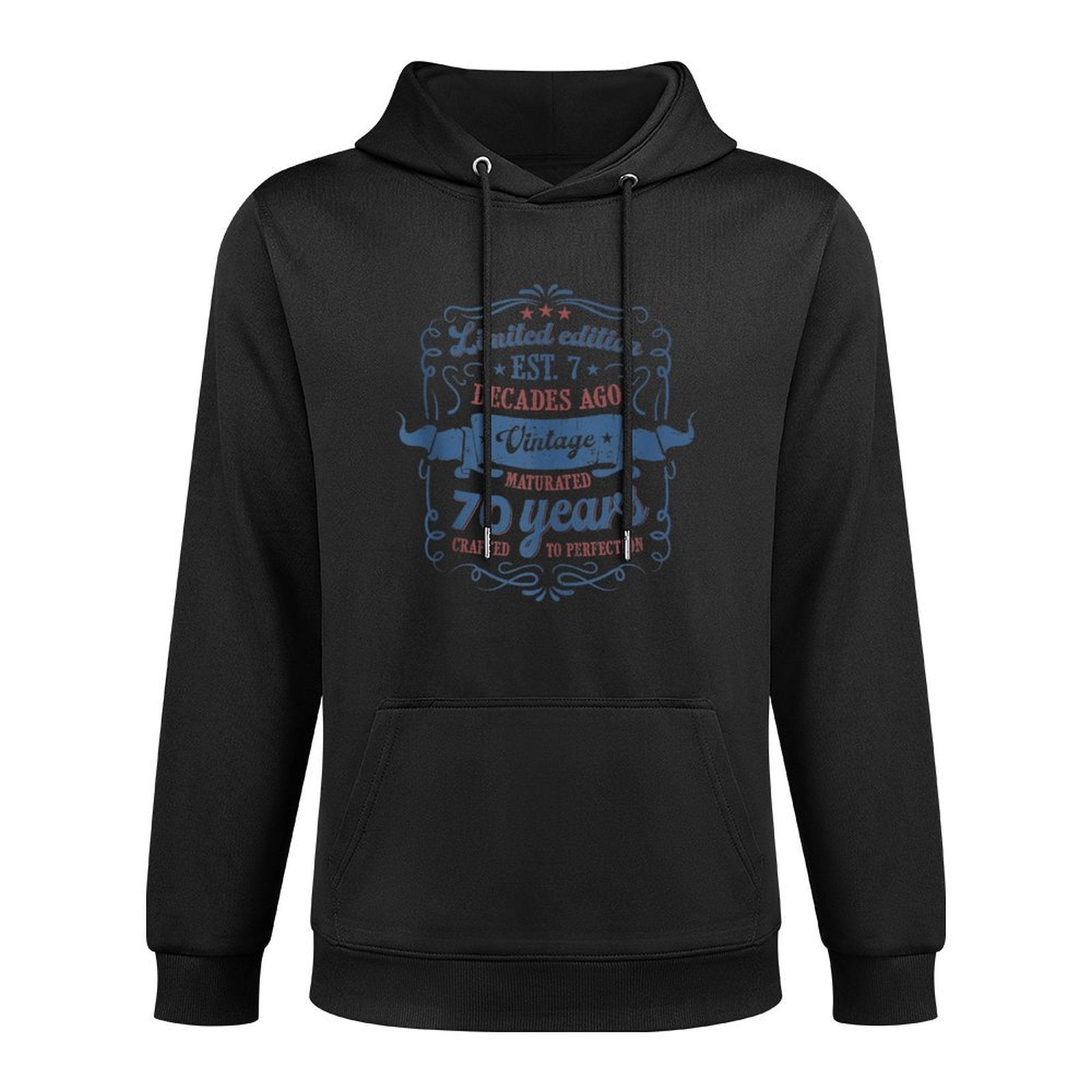 Vintage 70 Years Crafted To Perfection 70th Birthday Customizable Surface Hoodie
