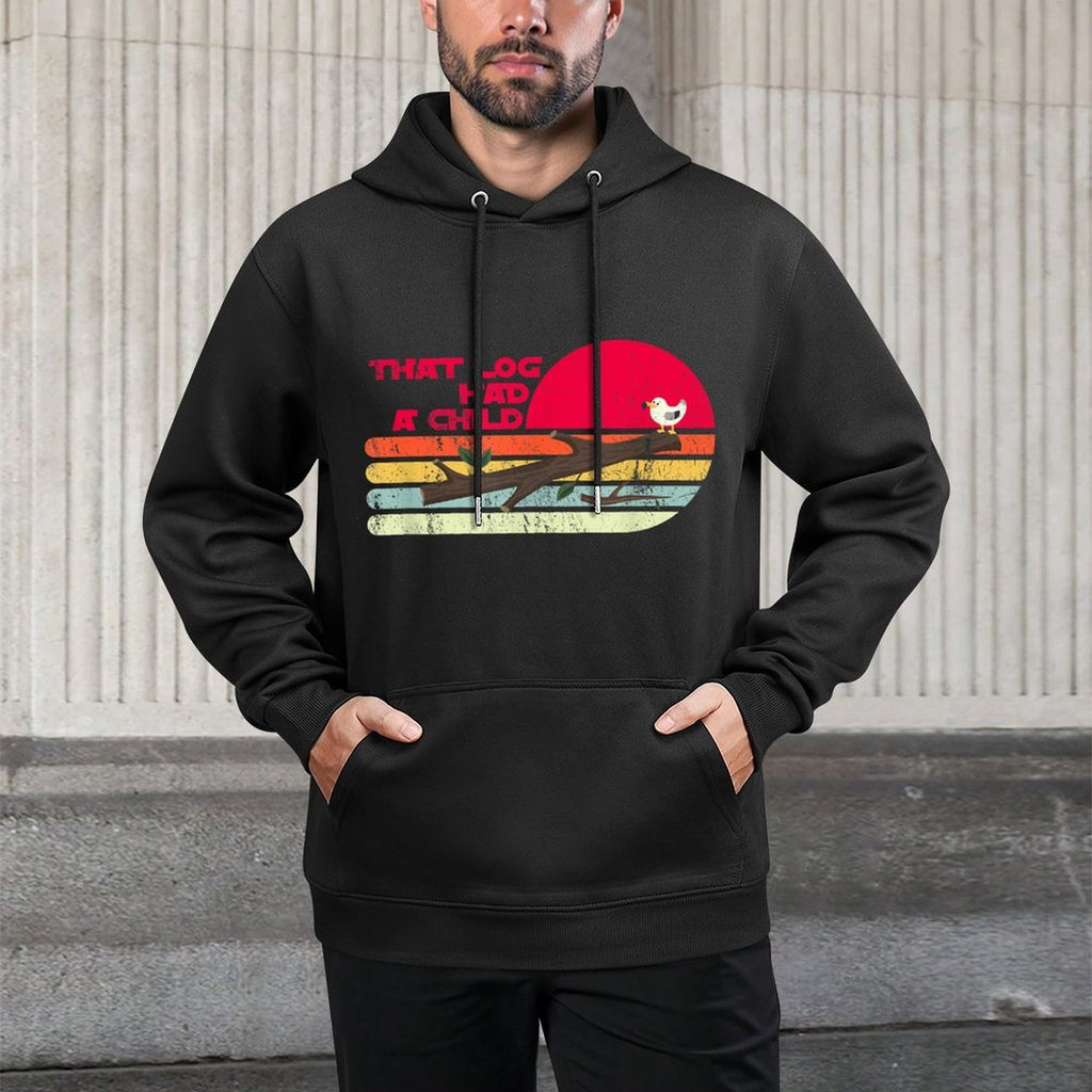 Seagulls That Log Had A Child Dank Meme Stop It Now Dad Joke Medium-Weight Fabric Hoodie