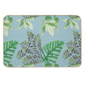 Tropical Vibe Leafy Pattern  Versatile Bath Mat