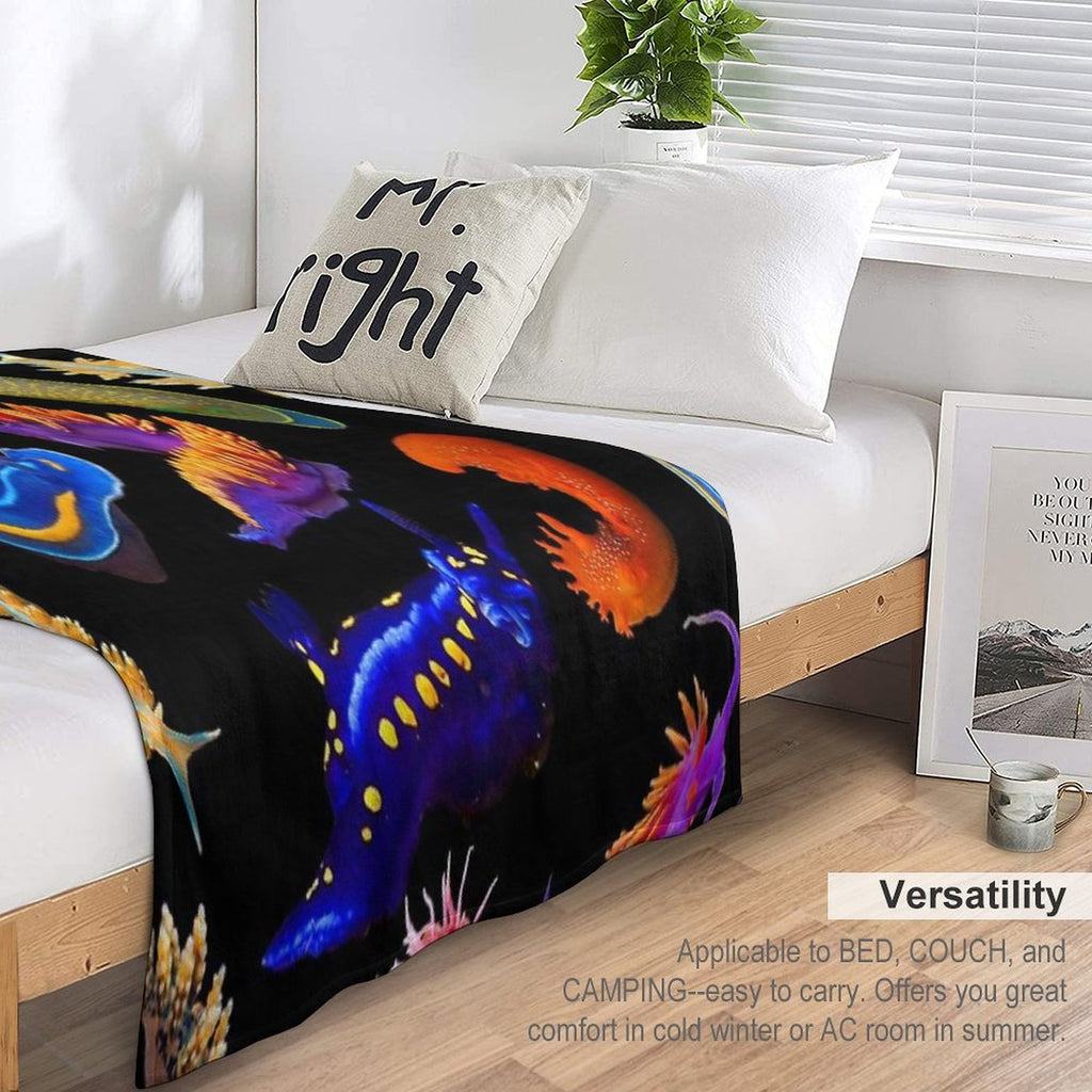 Nudibranchia All-season Throw Blanket