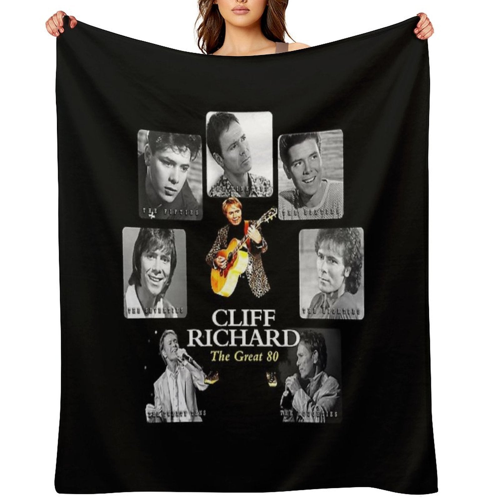 Best Clear Design of American Legend Singer Songwriter  Actor Cliff Richard Comfort Throw Blanket