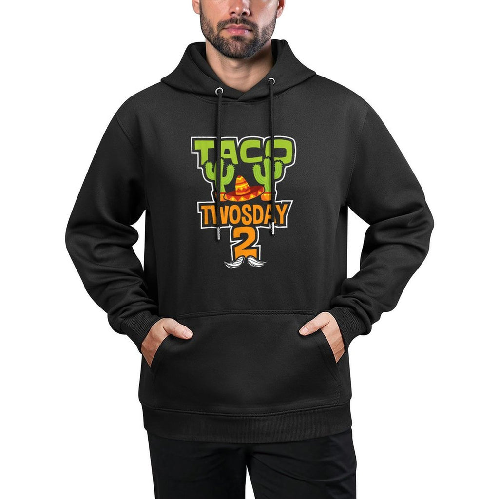 Taco Twosday 2 Two Year Old Boy Girl Birthday Gift Shape Retention Hoodie