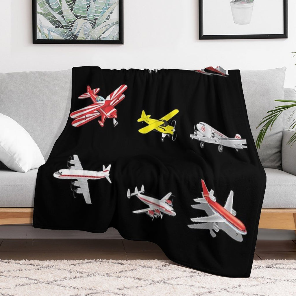 Airplanes Comfort Throw Blanket