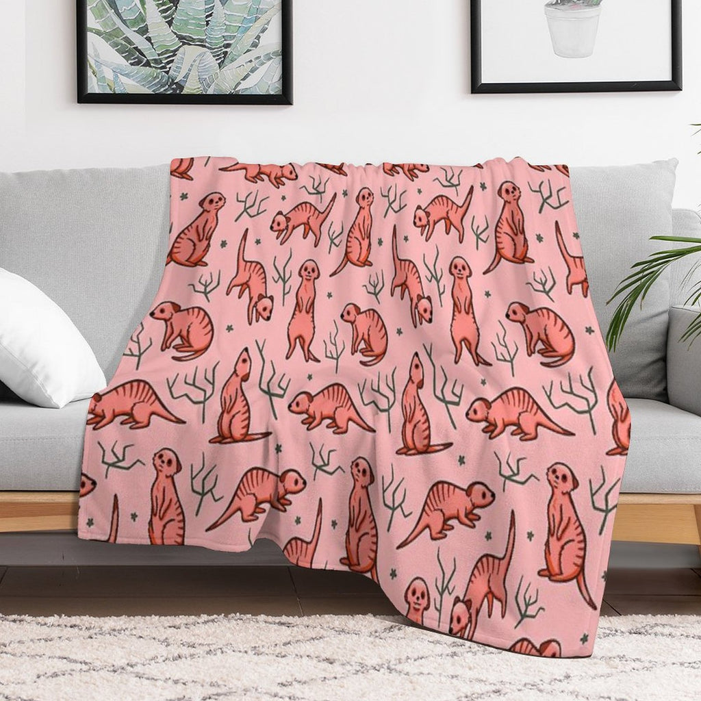 Major Meerkats All-season Throw Blanket