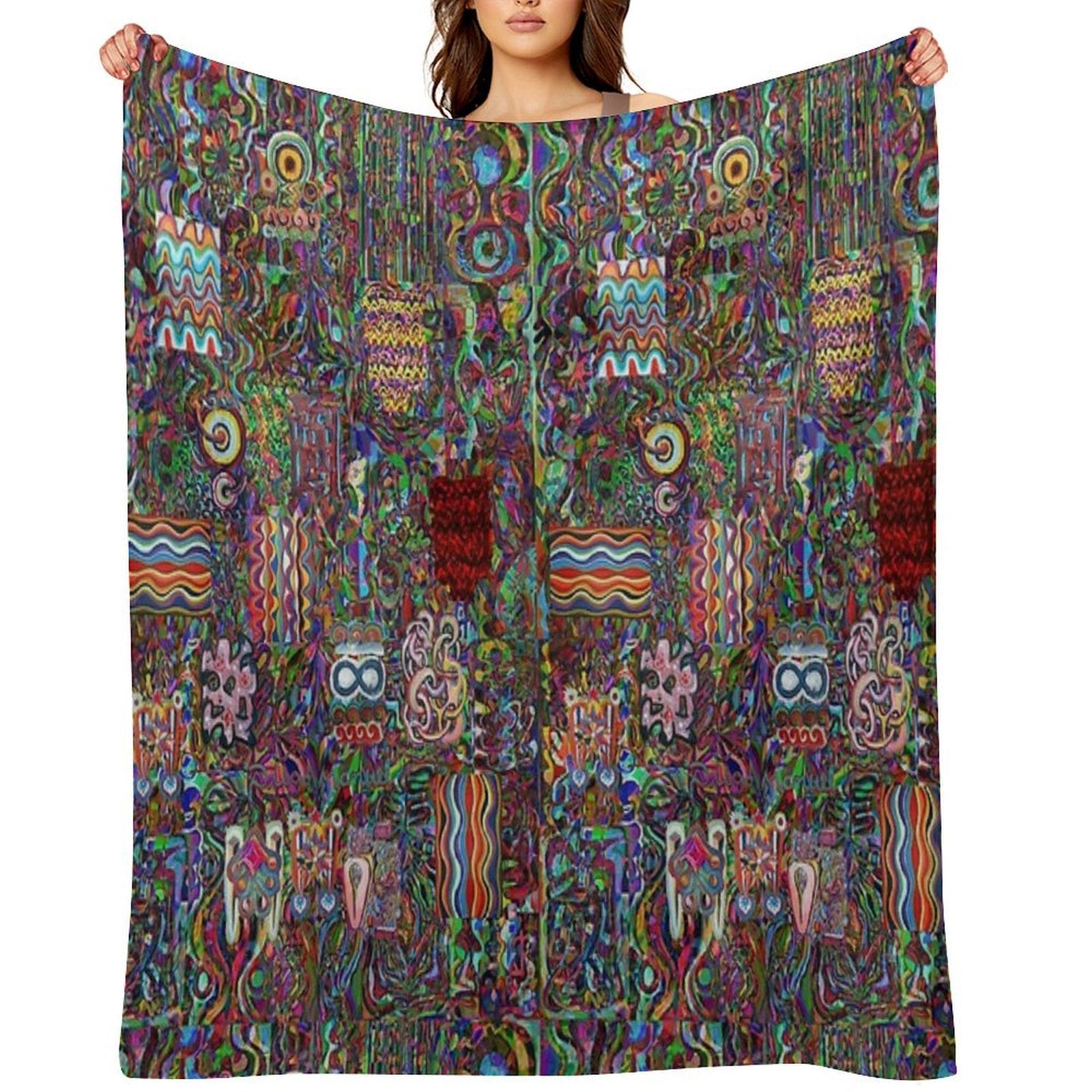 Pop Abstract Compact Throw Blanket
