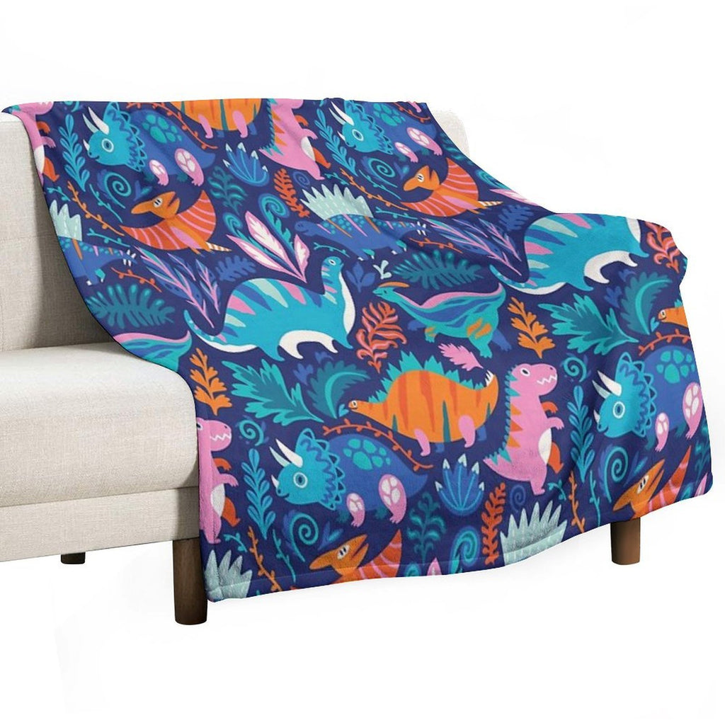 Dino Team 1 Eco-conscious Throw Blanket