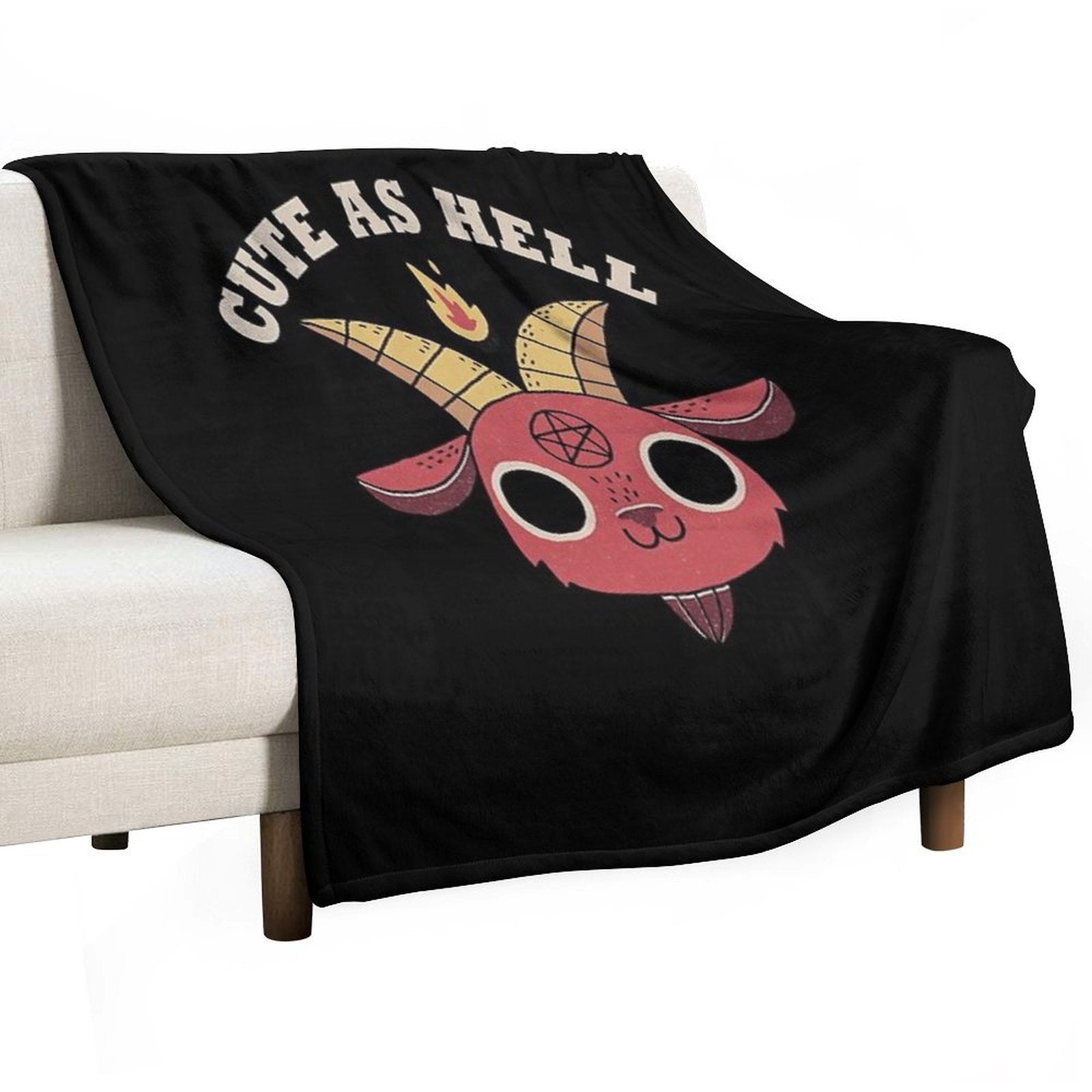 Cute As Hell Travel-friendly Throw Blanket