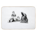 Adam & Barbara Monster Couple Beetle Juice Inspired Halloween 80's Goth Cult Film  Toxin-Free Bath Mat