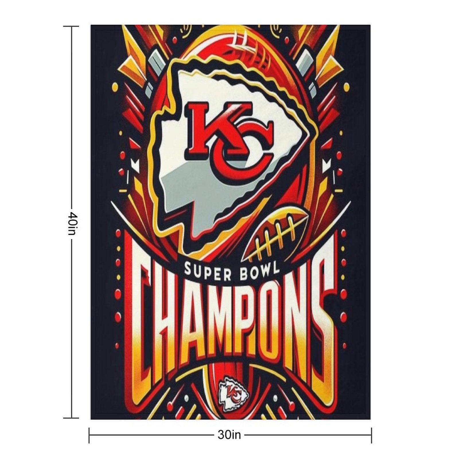 Kansas City Champions Eco-conscious Throw Blanket