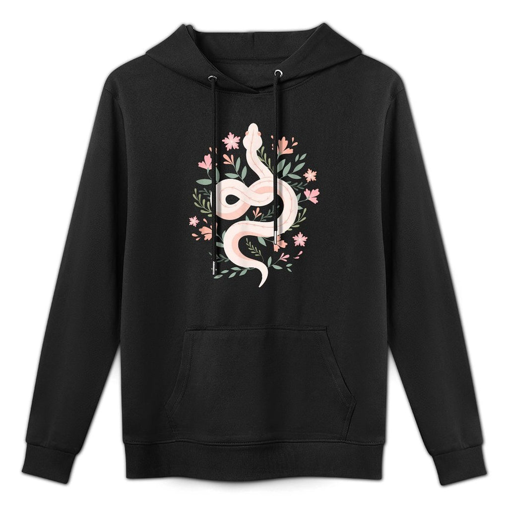 Aesthetic Graphics Mystical Snake Flower Pastel Goth Moisture-Wicking Hoodie