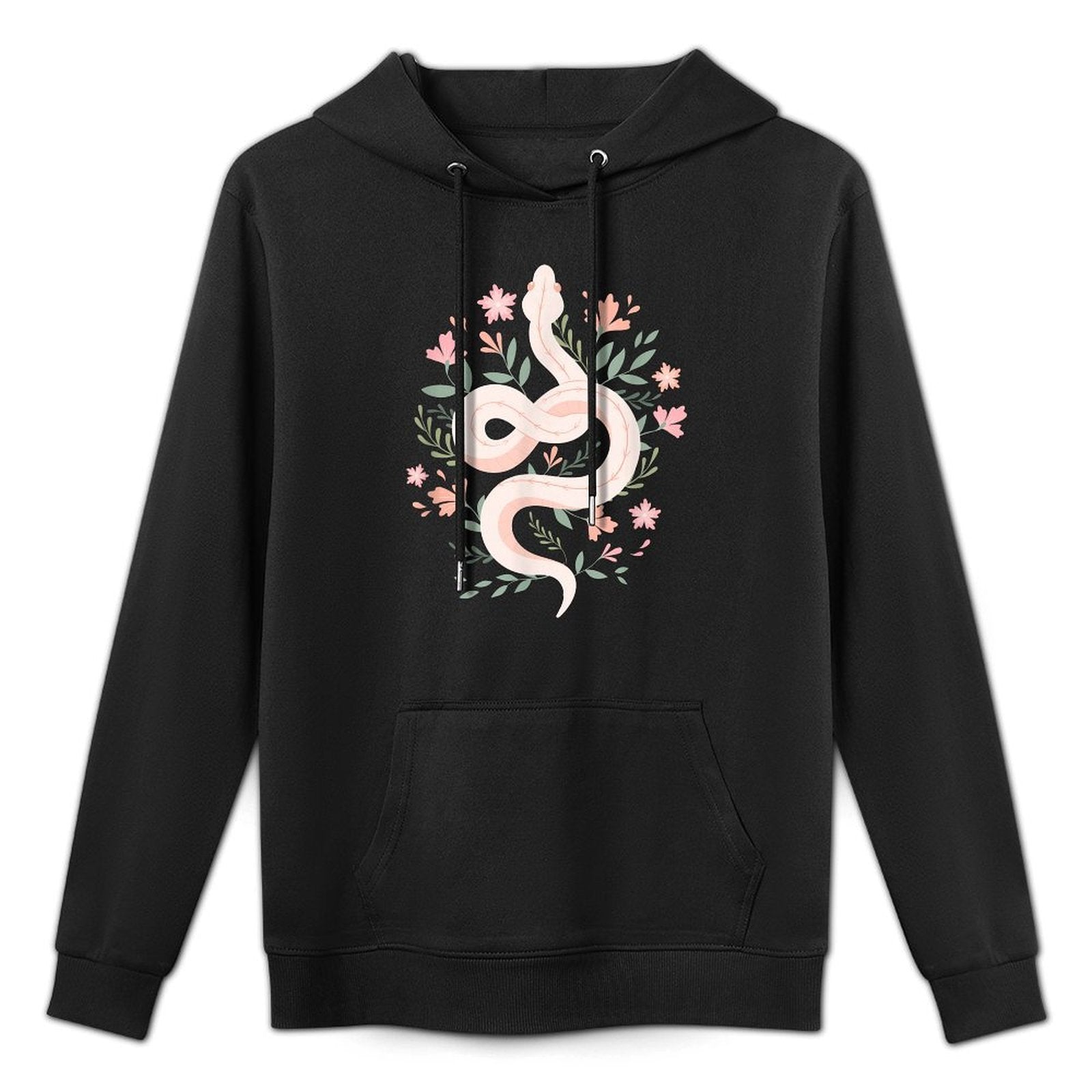 Aesthetic Graphics Mystical Snake Flower Pastel Goth Moisture-Wicking Hoodie