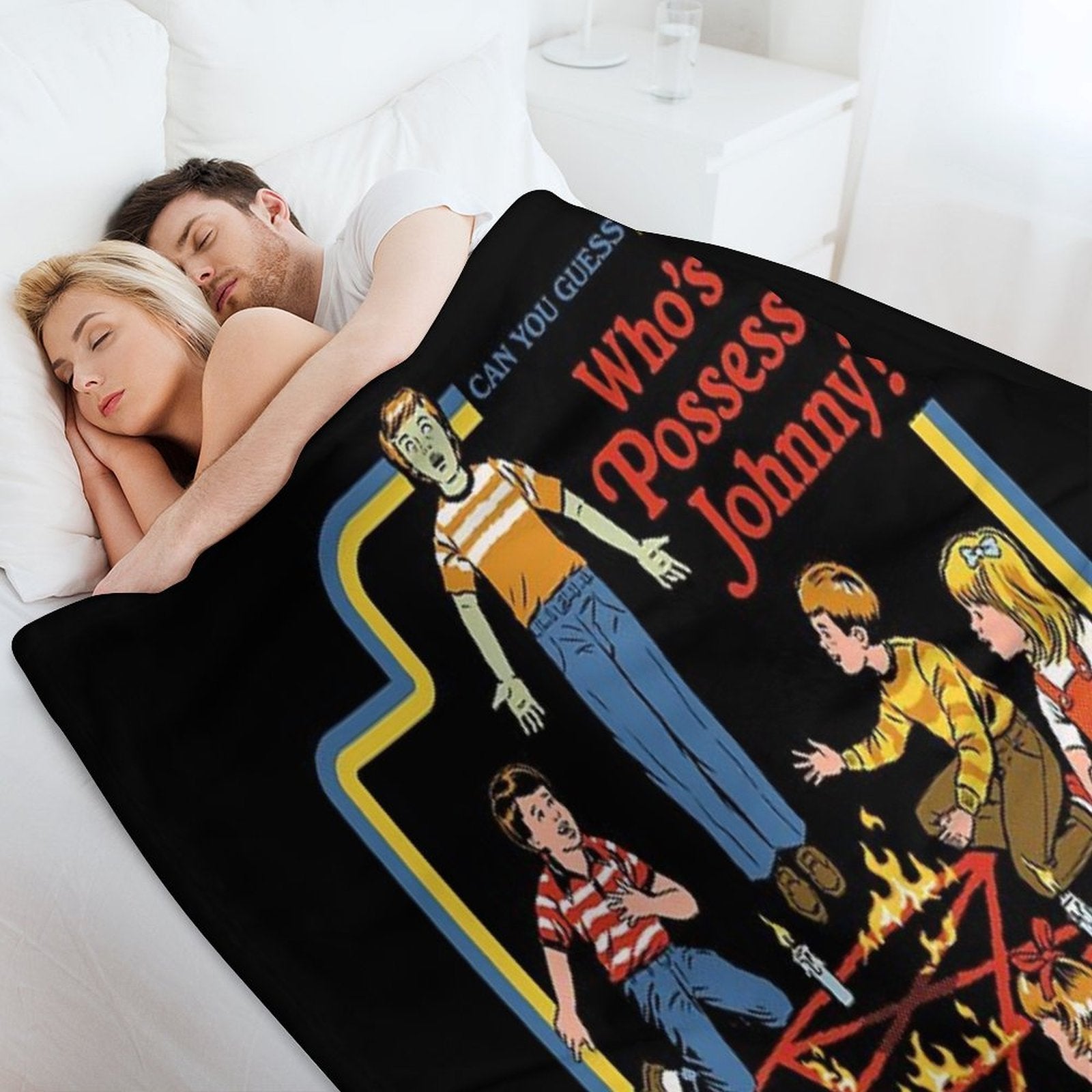 Who's Possessed Johnny Anti-pilling Throw Blanket