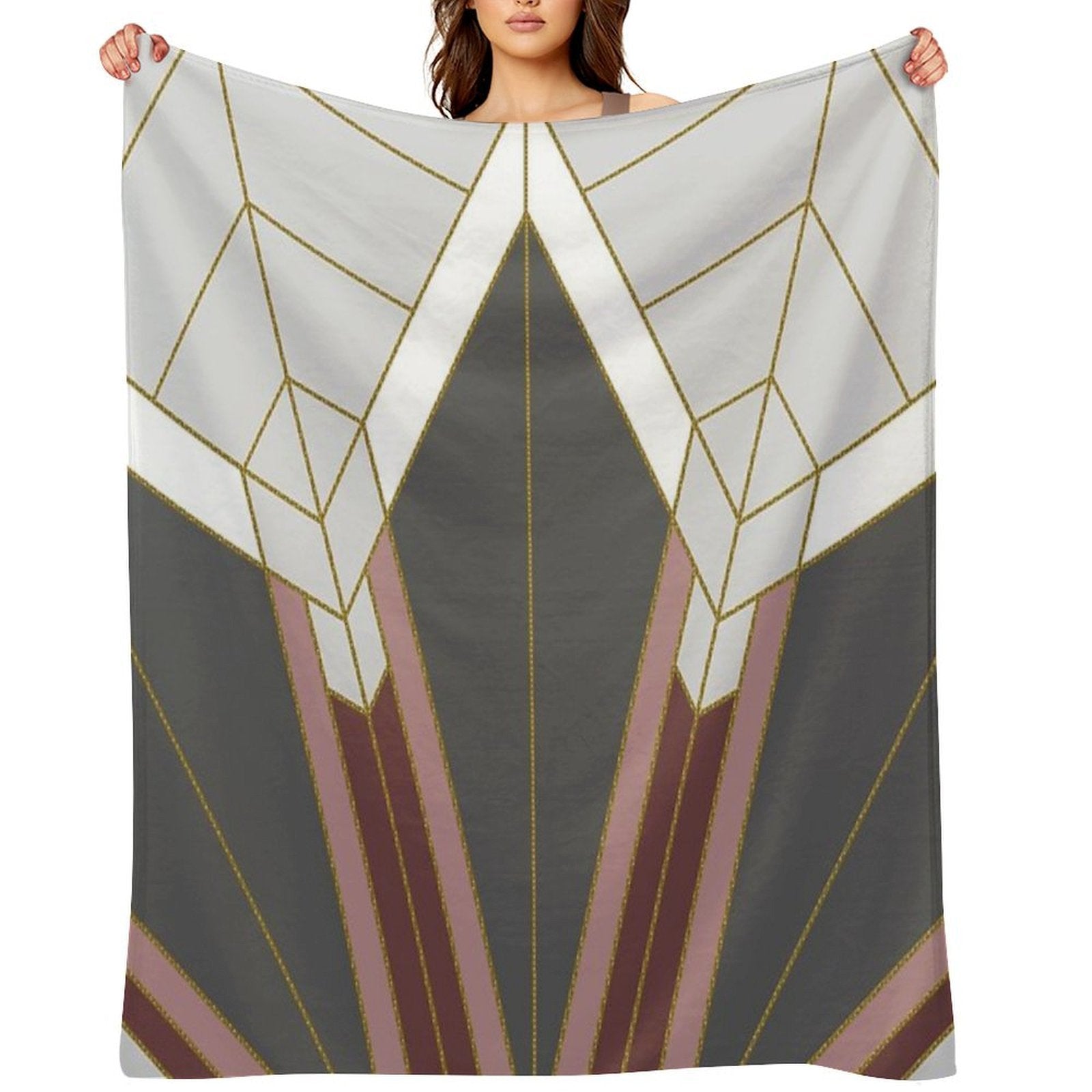 ART DECO G1 Velvety-soft Throw Blanket