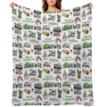 The Good Place TV Show Art Velvety-soft Throw Blanket
