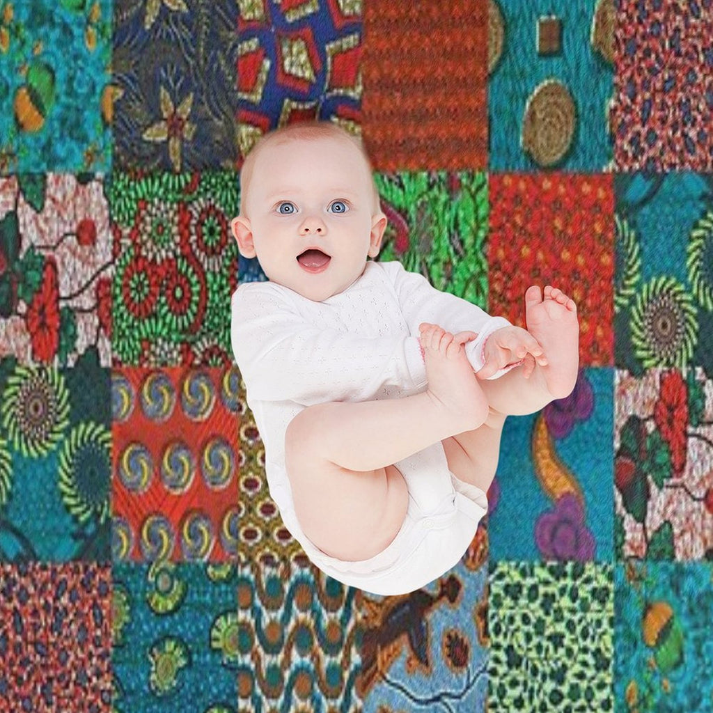 Patch Work Premium Throw Blanket