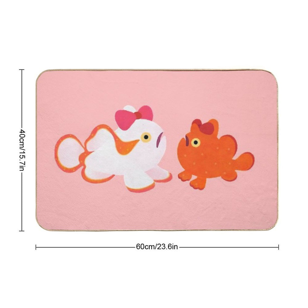 Ribbon Frogfish  Fade-Resistant Bath Mat