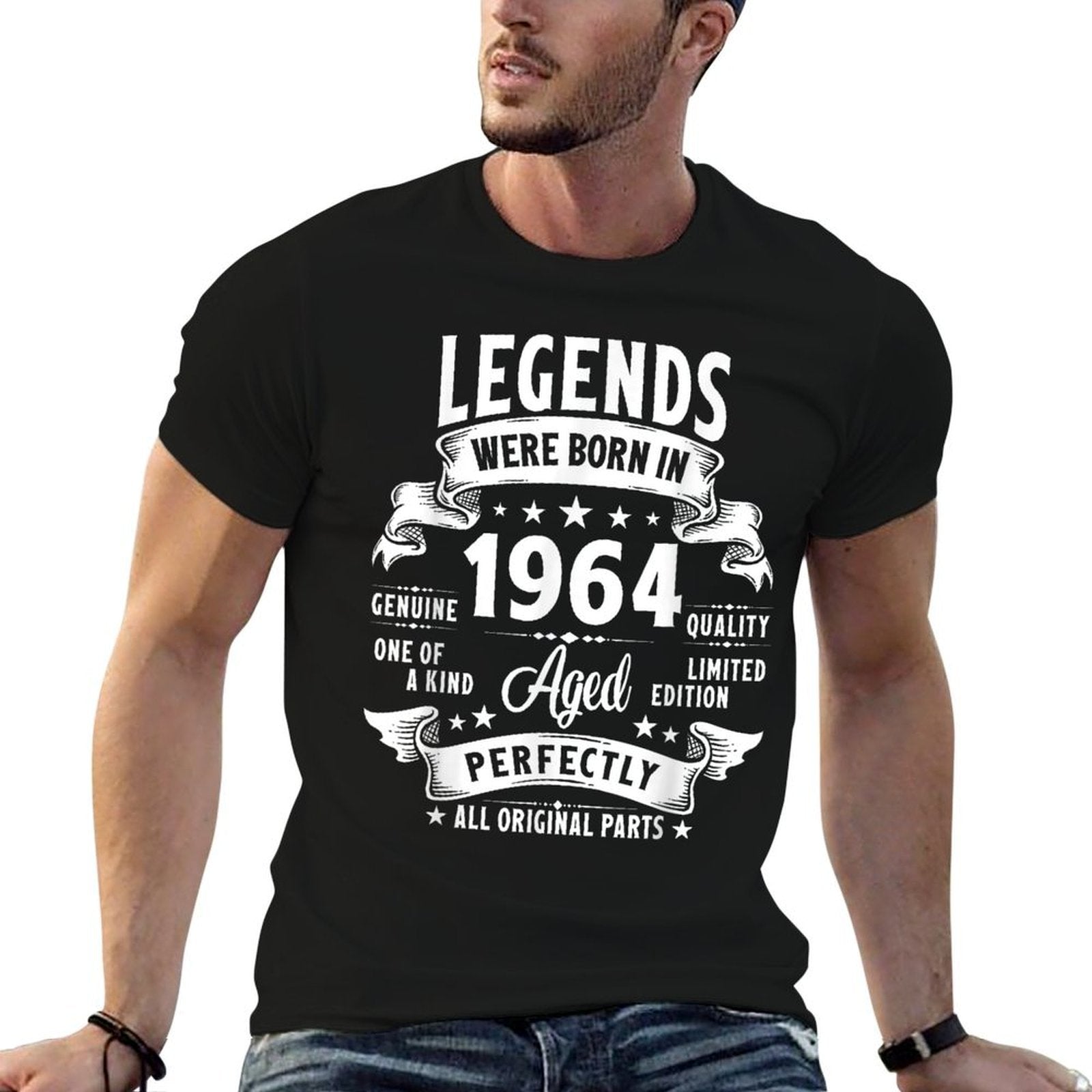 Vintage 1964 61 Year Old Gifts For Men Women 61st Birthday  Trendy Pattern T-Shirt