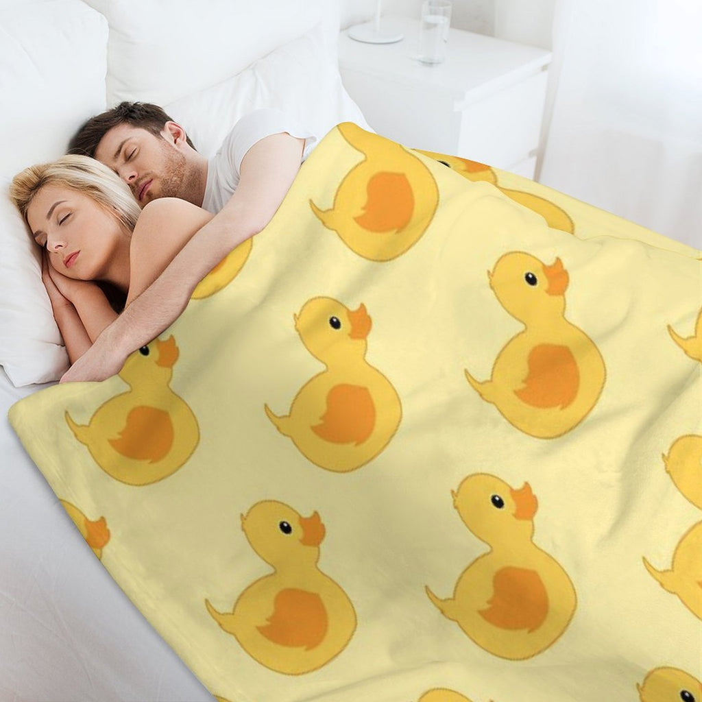 Rubber Duck Wrinkle-free Throw Blanket