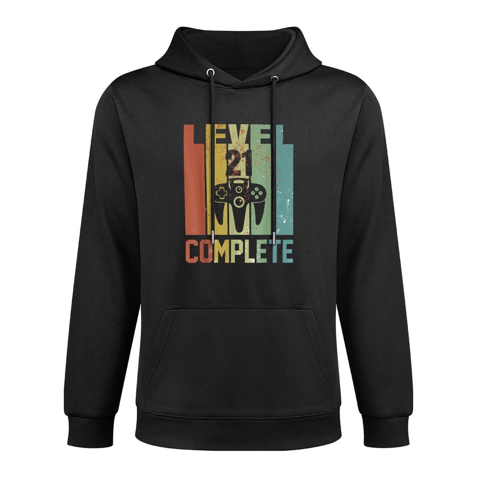 21st Birthday for Gamer 21 Years Old - Retro Birthday Customizable Surface Hoodie