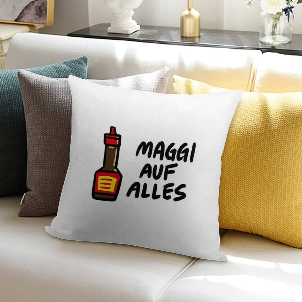 Maggi Auf Alles (Deutsch) Soft Bedroom Essential Throw Pillow