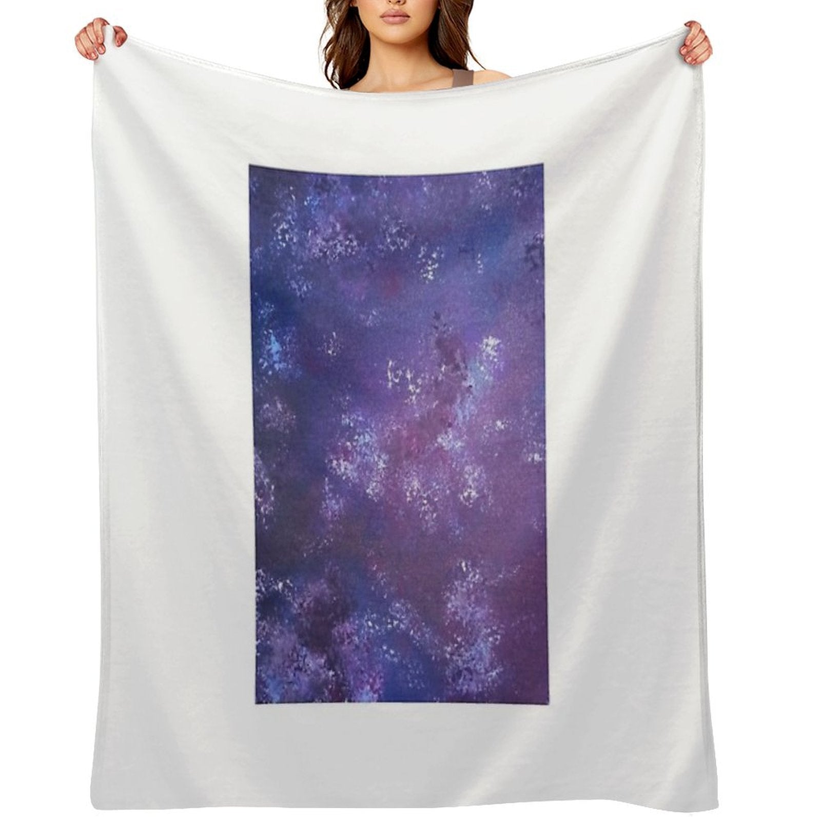 Another Take on Time And Space Velvety-soft Throw Blanket