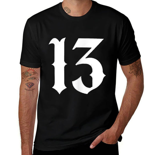 13, Lucky Number 13, 13 Mobile Phone Case, Number 13  High-quality Stitching T-Shirt